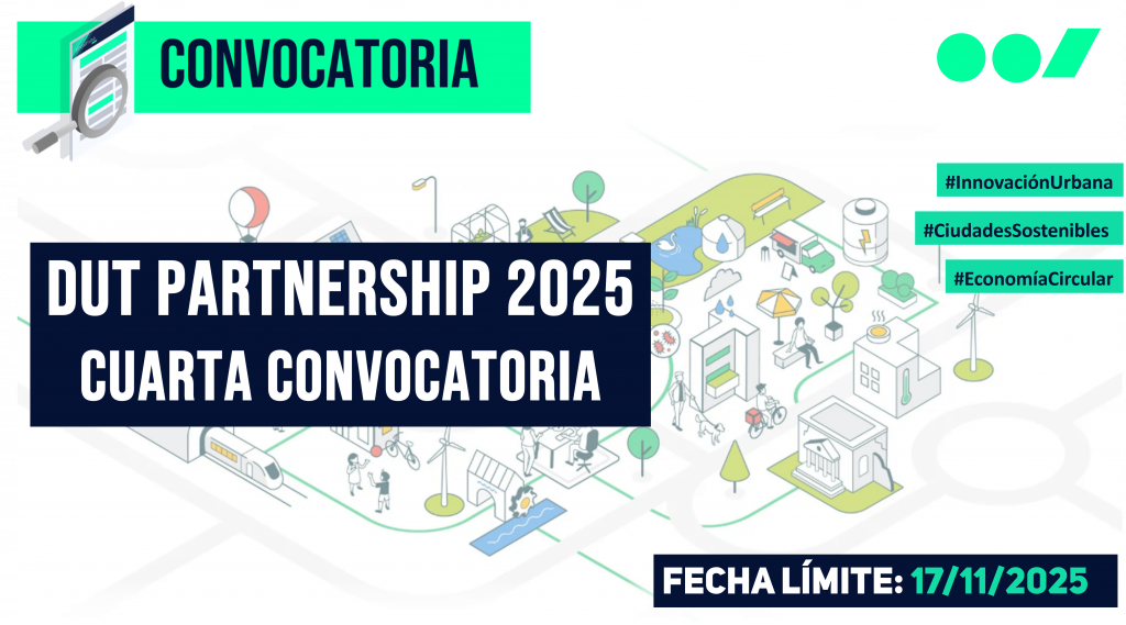 Cuarta convocatoria del Driving Urban Transitions (DUT) Partnership 2025
