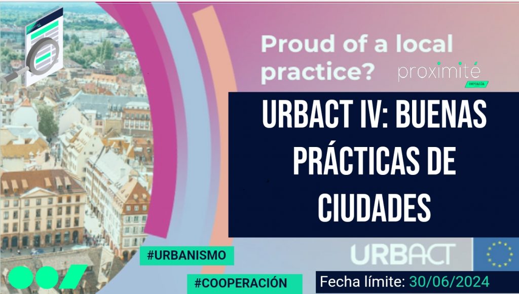 URBACT IV: Convocatoria de buenas prácticas urbanas
